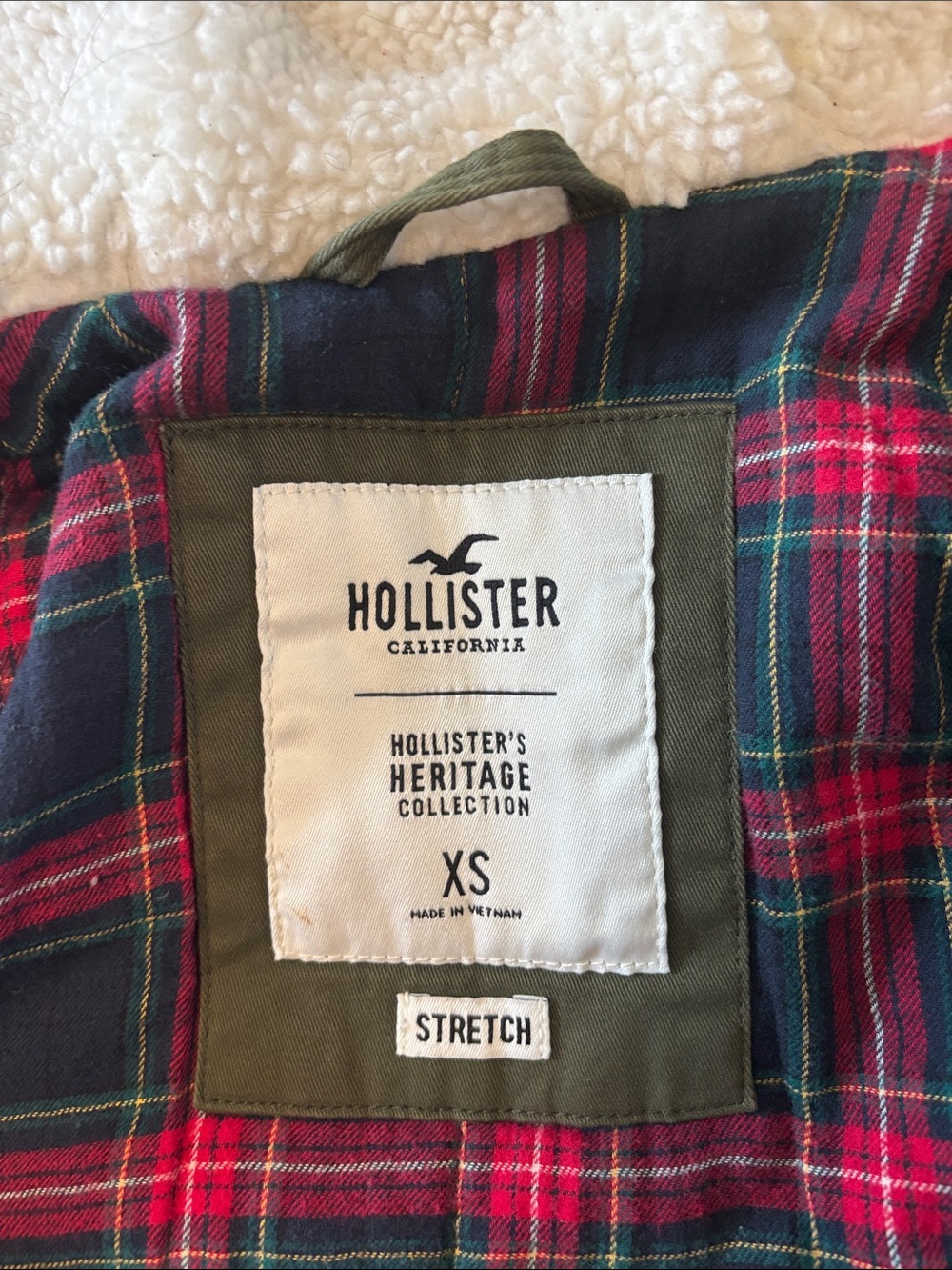 Hollister Olive Green Sherpa Hood Utility Jacket - Women - Picture 6 of 7
